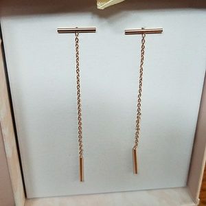 Bar chain earrings